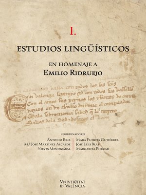 cover image of Estudios lingüísticos en homenaje a Emilio Ridruejo